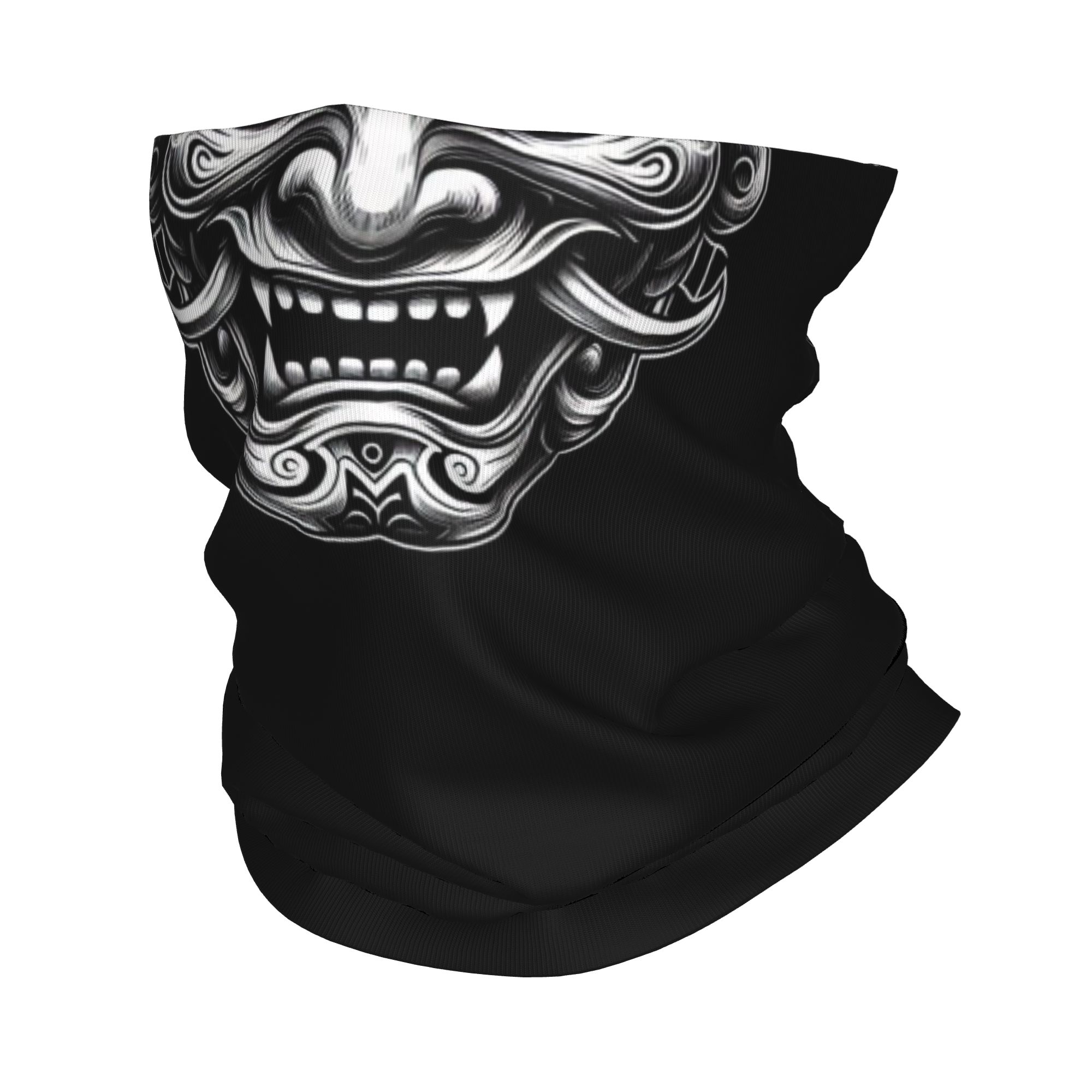 Neck Gaiter Fleece - Personalizado samurai oni demônio bandana inverno