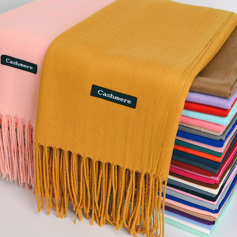 Shawl Wrap Winter - Multi-purpose imitação de caxemira cachecol escovado
