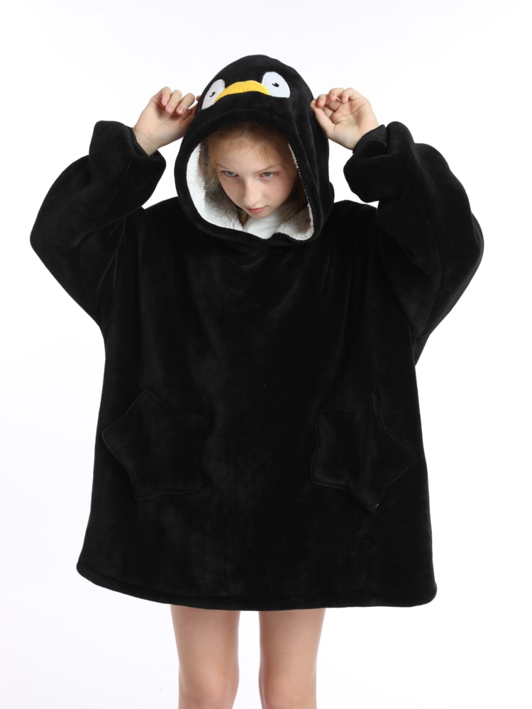 Sherpa Hoodie Fleece - Hoodie Sherpa Blanket Oversized para crianças,