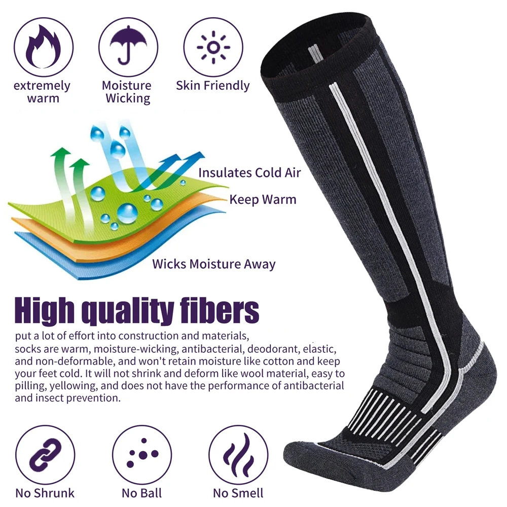 XQQMXX-Meias térmicas quentes  - Thermal Sock Wool avaliação e preço