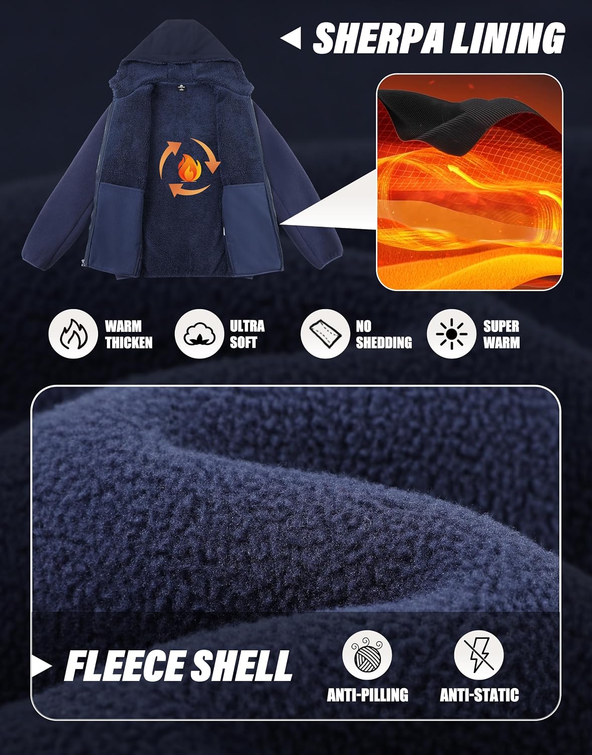 Jaqueta Masculina Pioneer Camp - Sherpa Hoodie Fleece avaliação e preço