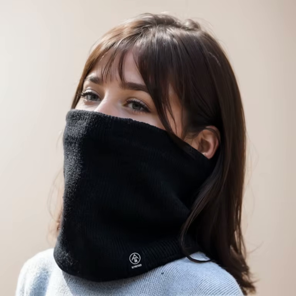 Gola de malha grossa forrada d - Neck Gaiter Fleece avaliação e preço