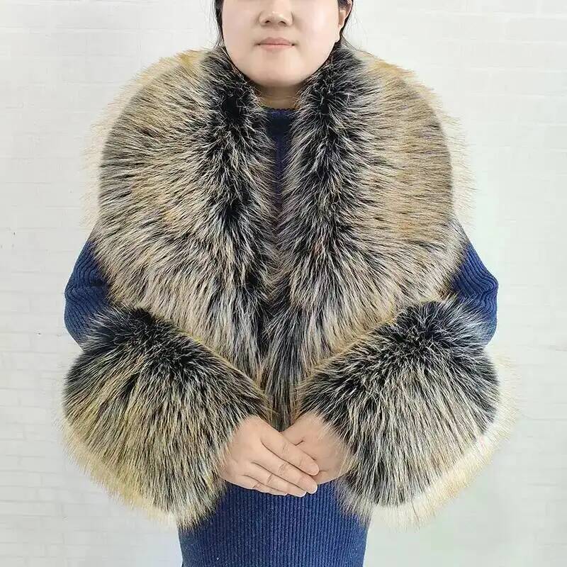 Grande feminino falso cachecol - Shawl Wrap Winter avaliação e preço