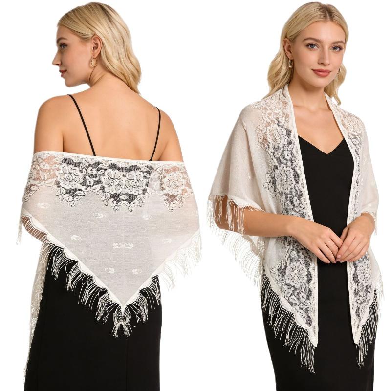 Xale de Noiva com Franjas e Bo - Shawl Wrap Winter avaliação e preço